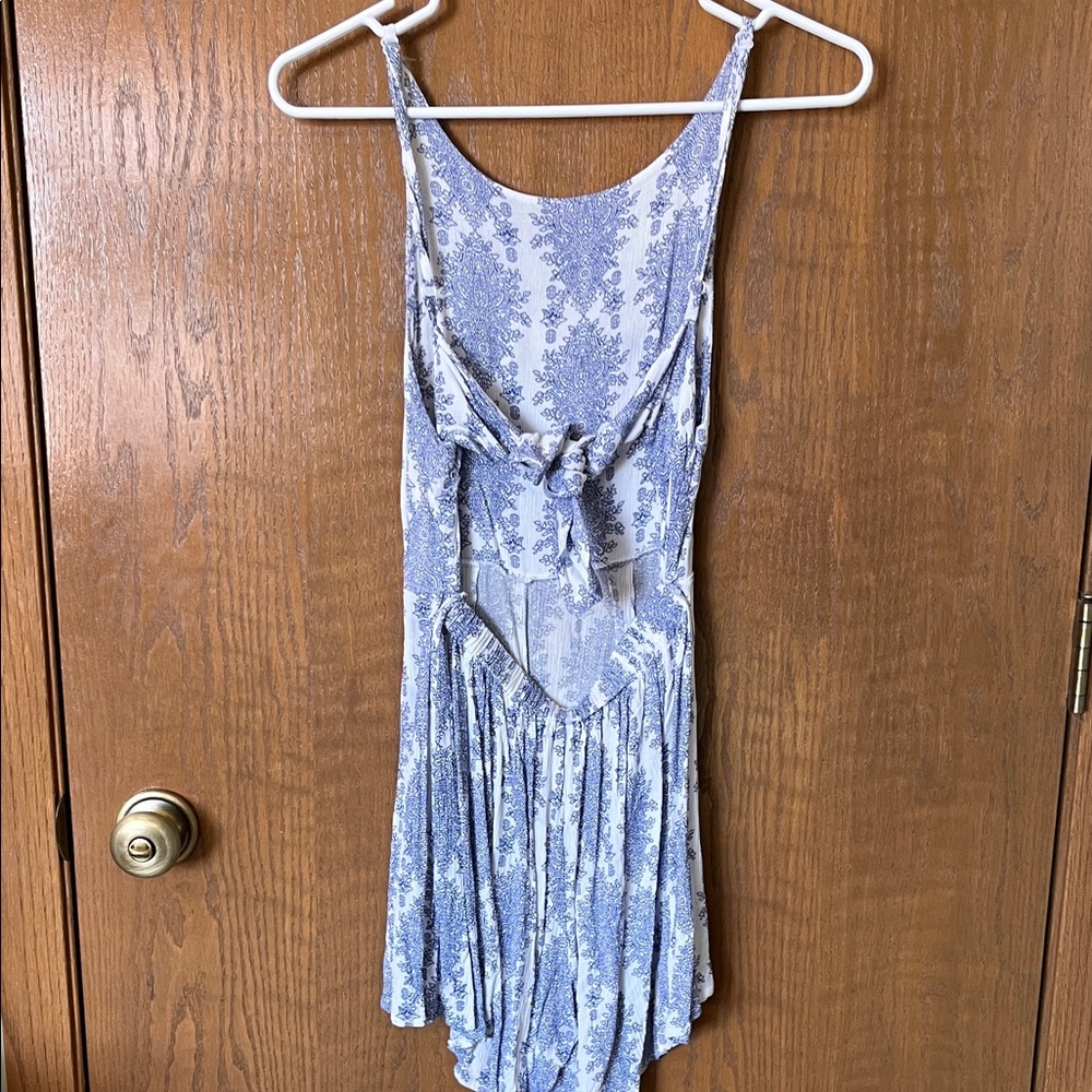 Blue Patterned Kids One Piece - Picture 2 of 2